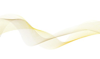 Tasarım için soyut renkli dalga öğesi. Dijital frekans dengeleyici. Şekillendirilmiş satır sanatı arka planı. Vektör illüstrasyonu. Harmanlama araçları kullanılarak oluşturulan çizgilerle dalga. Eğri dalgalı çizgi, düz çizgi