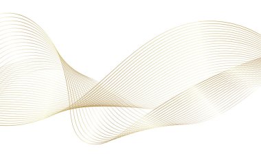 Tasarım için soyut renkli dalga öğesi. Dijital frekans dengeleyici. Şekillendirilmiş satır sanatı arka planı. Vektör illüstrasyonu. Harmanlama araçları kullanılarak oluşturulan çizgilerle dalga. Eğri dalgalı çizgi, düz çizgi