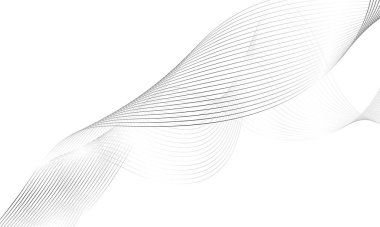 Tasarım için soyut renkli dalga öğesi. Dijital frekans dengeleyici. Şekillendirilmiş satır sanatı arka planı. Vektör illüstrasyonu. Harmanlama araçları kullanılarak oluşturulan çizgilerle dalga. Eğri dalgalı çizgi, düz çizgi