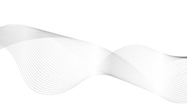 Tasarım için soyut renkli dalga öğesi. Dijital frekans dengeleyici. Şekillendirilmiş satır sanatı arka planı. Vektör illüstrasyonu. Harmanlama araçları kullanılarak oluşturulan çizgilerle dalga. Eğri dalgalı çizgi, düz çizgi