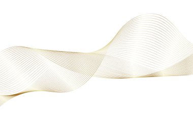 Tasarım için soyut renkli dalga öğesi. Dijital frekans dengeleyici. Şekillendirilmiş satır sanatı arka planı. Vektör illüstrasyonu. Harmanlama araçları kullanılarak oluşturulan çizgilerle dalga. Eğri dalgalı çizgi, düz çizgi