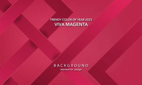 Trendy Color Year 2023 Viva Magenta Abstract Background Minimal Geometric — Stockový vektor