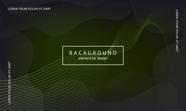 Soyut arkaplan. Tasarım posteri için dalga elemanı. Dijital frekans dengeleyici. Tarz sanatı. Karıştırma aracı kullanarak renkli parlak dalga çizgileri oluşturuldu. Kıvrımlı dalgalı çizgi düz çizgi.