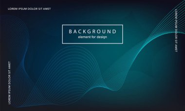 Soyut arkaplan. Tasarım posteri için dalga elemanı. Dijital frekans dengeleyici. Tarz sanatı. Karıştırma aracı kullanarak renkli parlak dalga çizgileri oluşturuldu. Kıvrımlı dalgalı çizgi düz çizgi.