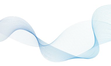 Tasarım için soyut renkli dalga öğesi. Dijital frekans dengeleyici. Şekillendirilmiş satır sanatı arka planı. Vektör illüstrasyonu. Harmanlama araçları kullanılarak oluşturulan çizgilerle dalga. Eğri dalgalı çizgi, düz çizgi