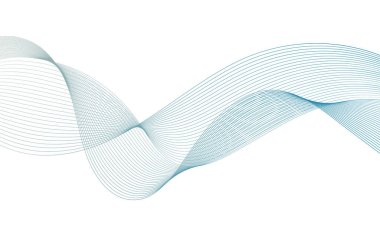 Tasarım için soyut renkli dalga öğesi. Dijital frekans dengeleyici. Şekillendirilmiş satır sanatı arka planı. Vektör illüstrasyonu. Harmanlama araçları kullanılarak oluşturulan çizgilerle dalga. Eğri dalgalı çizgi, düz çizgi