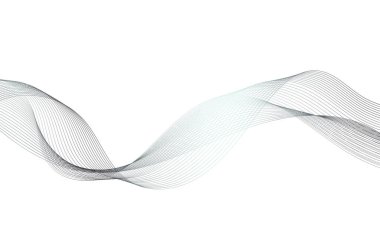 Tasarım için soyut renkli dalga öğesi. Dijital frekans dengeleyici. Şekillendirilmiş satır sanatı arka planı. Vektör illüstrasyonu. Harmanlama araçları kullanılarak oluşturulan çizgilerle dalga. Eğri dalgalı çizgi, düz çizgi