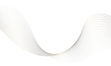 Tasarım için soyut renkli dalga öğesi. Dijital frekans dengeleyici. Şekillendirilmiş satır sanatı arka planı. Vektör illüstrasyonu. Harmanlama araçları kullanılarak oluşturulan çizgilerle dalga. Eğri dalgalı çizgi, düz çizgi