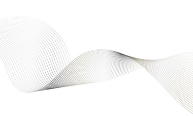 Tasarım için soyut renkli dalga öğesi. Dijital frekans dengeleyici. Şekillendirilmiş satır sanatı arka planı. Vektör illüstrasyonu. Harmanlama araçları kullanılarak oluşturulan çizgilerle dalga. Eğri dalgalı çizgi, düz çizgi