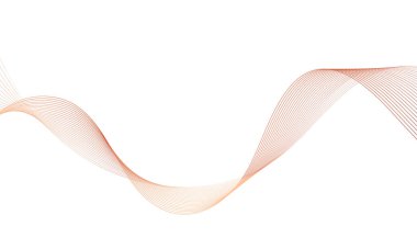 Tasarım için soyut renkli dalga öğesi. Dijital frekans dengeleyici. Şekillendirilmiş satır sanatı arka planı. Vektör illüstrasyonu. Harmanlama araçları kullanılarak oluşturulan çizgilerle dalga. Eğri dalgalı çizgi, düz çizgi