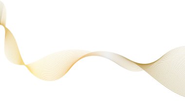 Abstract colorful wave element for design. Digital frequency track equalizer. Stylized line art background. Vector illustration.Wave with lines created using blend tool.Curved wavy line,smooth stripe