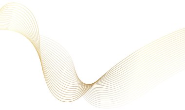 Abstract colorful wave element for design. Digital frequency track equalizer. Stylized line art background. Vector illustration.Wave with lines created using blend tool.Curved wavy line,smooth stripe