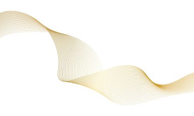 Abstract colorful wave element for design. Digital frequency track equalizer. Stylized line art background. Vector illustration.Wave with lines created using blend tool.Curved wavy line,smooth stripe