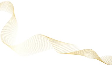 Abstract colorful wave element for design. Digital frequency track equalizer. Stylized line art background. Vector illustration.Wave with lines created using blend tool.Curved wavy line,smooth stripe