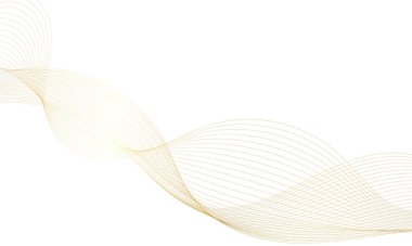 Abstract colorful wave element for design. Digital frequency track equalizer. Stylized line art background. Vector illustration.Wave with lines created using blend tool.Curved wavy line,smooth stripe