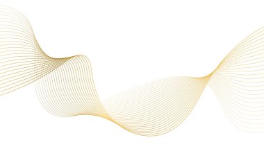 Abstract colorful wave element for design. Digital frequency track equalizer. Stylized line art background. Vector illustration.Wave with lines created using blend tool.Curved wavy line,smooth stripe