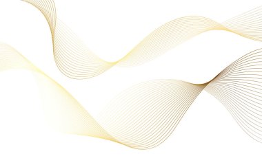 Abstract colorful wave element for design. Digital frequency track equalizer. Stylized line art background. Vector illustration.Wave with lines created using blend tool.Curved wavy line,smooth stripe