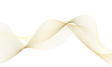 Abstract colorful wave element for design. Digital frequency track equalizer. Stylized line art background. Vector illustration.Wave with lines created using blend tool.Curved wavy line,smooth stripe