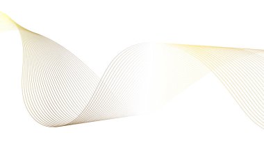 Abstract colorful wave element for design. Digital frequency track equalizer. Stylized line art background. Vector illustration.Wave with lines created using blend tool.Curved wavy line,smooth stripe