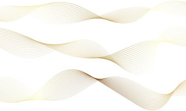 Abstract colorful wave element for design. Digital frequency track equalizer. Stylized line art background. Vector illustration.Wave with lines created using blend tool.Curved wavy line,smooth stripe