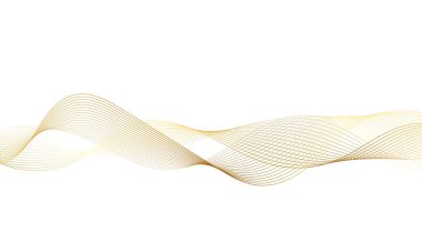 Abstract colorful wave element for design. Digital frequency track equalizer. Stylized line art background. Vector illustration.Wave with lines created using blend tool.Curved wavy line,smooth stripe