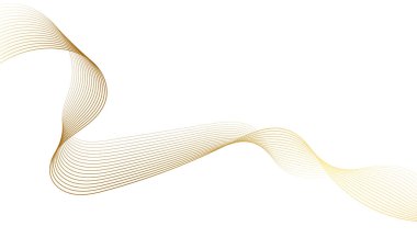 Abstract colorful wave element for design. Digital frequency track equalizer. Stylized line art background. Vector illustration.Wave with lines created using blend tool.Curved wavy line,smooth stripe