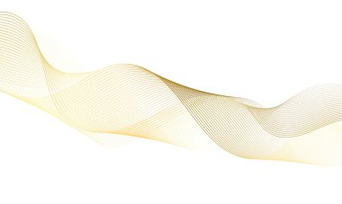 Abstract colorful wave element for design. Digital frequency track equalizer. Stylized line art background. Vector illustration.Wave with lines created using blend tool.Curved wavy line,smooth stripe