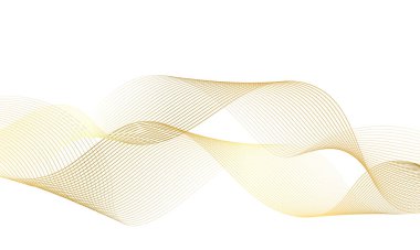 Abstract colorful wave element for design. Digital frequency track equalizer. Stylized line art background. Vector illustration.Wave with lines created using blend tool.Curved wavy line,smooth stripe