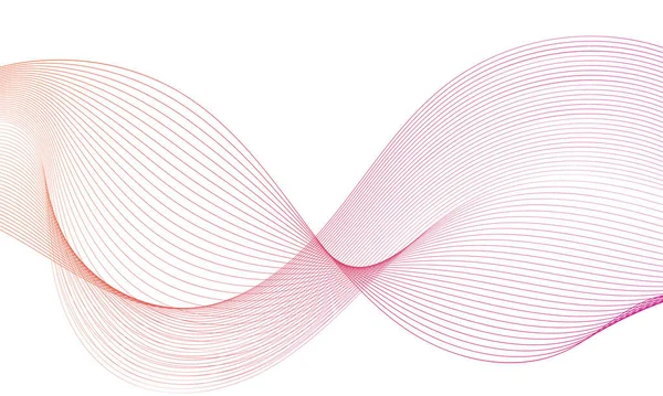 Tasarım için soyut renkli dalga öğesi. Dijital frekans dengeleyici. Şekillendirilmiş satır sanatı arka planı. Vektör illüstrasyonu. Harmanlama araçları kullanılarak oluşturulan çizgilerle dalga. Eğri dalgalı çizgi, düz çizgi