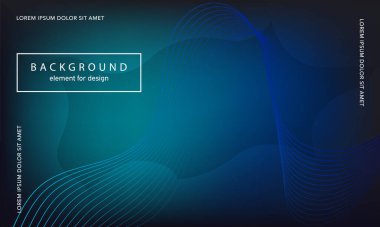 Soyut arkaplan. Tasarım posteri için dalga elemanı. Dijital frekans dengeleyici. Tarz sanatı. Karıştırma aracı kullanarak renkli parlak dalga çizgileri oluşturuldu. Kıvrımlı dalgalı çizgi düz çizgi.