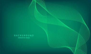 Soyut eğim arkaplanı. Tasarım için dalga elemanı. Dijital frekans dengeleyici. Tarz sanatı. Karıştırma aracı kullanılarak oluşturulan çizgilerle renkli parlak bir dalga. Kıvrımlı dalgalı çizgi düz şerit. Vektör illüstrasyonu.