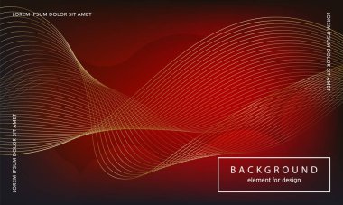 Soyut arkaplan. Tasarım posteri için dalga elemanı. Dijital frekans dengeleyici. Tarz sanatı. Karıştırma aracı kullanarak renkli parlak dalga çizgileri oluşturuldu. Kıvrımlı dalgalı çizgi düz çizgi.