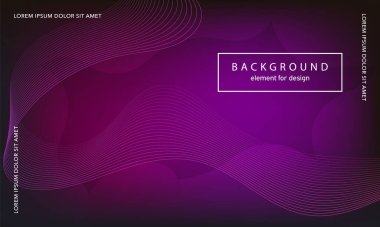 Soyut arkaplan. Tasarım posteri için dalga elemanı. Dijital frekans dengeleyici. Tarz sanatı. Karıştırma aracı kullanarak renkli parlak dalga çizgileri oluşturuldu. Kıvrımlı dalgalı çizgi düz çizgi.