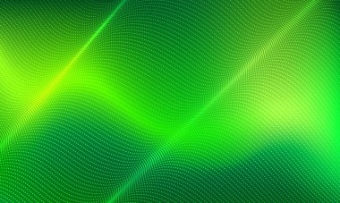 Abstract 3D digital landscape. Particles dots and lines with depth of field effect. Futuristic vector illustration. Geography concept wavy backdrop. Wireframe landscape background. Vector illustration.