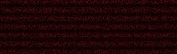Binärcode Roter Hintergrund Mit Zwei Binären Ziffern Und Isoliert Auf — Stockvektor