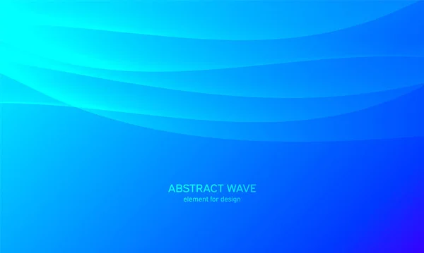 Abstraktes Wellenelement Für Design Blau Digitaler Frequenzspurentzerrer Stilisierte Linie Kunst — Stockvektor
