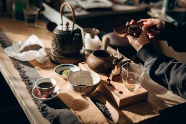 Çin Çay Seti Masada Durgun Hayat