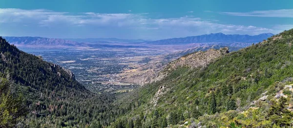 Horsetail Falls Valley Απόψεις Από Backpacking Μονοπάτια Στο Dry Creek — Φωτογραφία Αρχείου