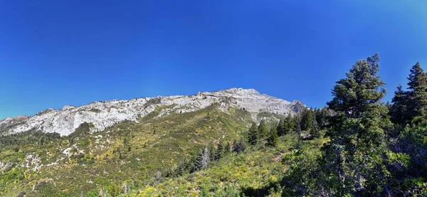 Hamongog Sendero Senderismo Vistas Montaña Por Debajo Lone Peak Wilderness —  Fotos de Stock