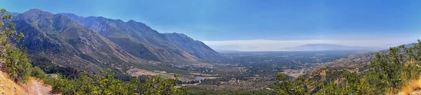 Utah County Valley View Hamongog Hiking Trail Views Lone Peak — Stock Photo, Image