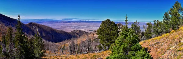 stock image Deseret Peak views hiking Stansbury Mountains, by Oquirrh Mountain Range Rocky Mountains, Utah. United States.  