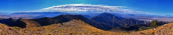 Deseret Peak View Hiking Stansbury Mountains Oquirrh Mountain Range Rocky — стоковое фото