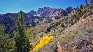 Utah, Oquirrh Dağları 'ndaki Deseret Peak Wilderness Stansbury Dağları. Birleşik Devletler. 
