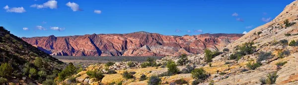 Snow Canyon Views from Jones Bones hiking trail St George Utah Zions National Park. USA.