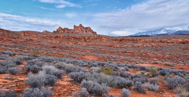 Chuckawalla and Turtle Wall landscape views from trail  Cliffs National Conservation Area Wilderness Snow Canyon State Park St George, Utah, United States