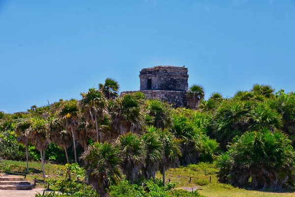 Meksika Yucatn Yarımadası Ndaki Karayipler Kıyısındaki Tulum Antik Maya Liman — Stok fotoğraf