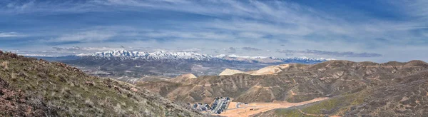 Salt Lake Utah County Valley Uitzicht Vanaf Sensei Lolo Lus — Stockfoto