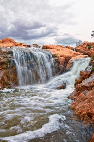 Výhledy Vodopád Státního Parku Gunlock Falls Utah George 2023 Rekordní — Stock fotografie