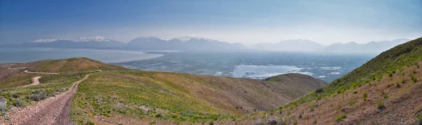 Utah Lake West Lake Mountain Peak Hiking Trail Views Radio — Photo