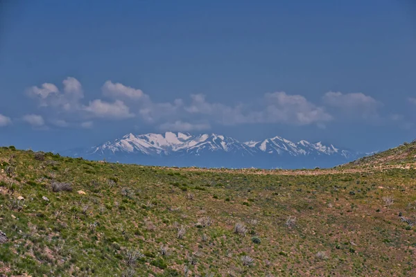 West Lake Mountain Peak Vandringsled Landskap Utsikt Över Radio Towers — Stockfoto